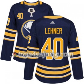 Buffalo Sabres tröja Robin Lehner 40 Adidas 2017-2018 Marinblå Authentic - Dame NHL Tröjor